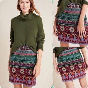 Anthropologie Cecelia Prado Jenna Sweater Mini Skirt PXS NWT Retail $198